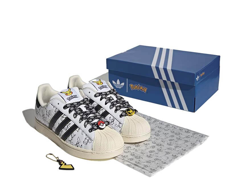 Adidas x Pokemon Superstar II "Pikachu BW"