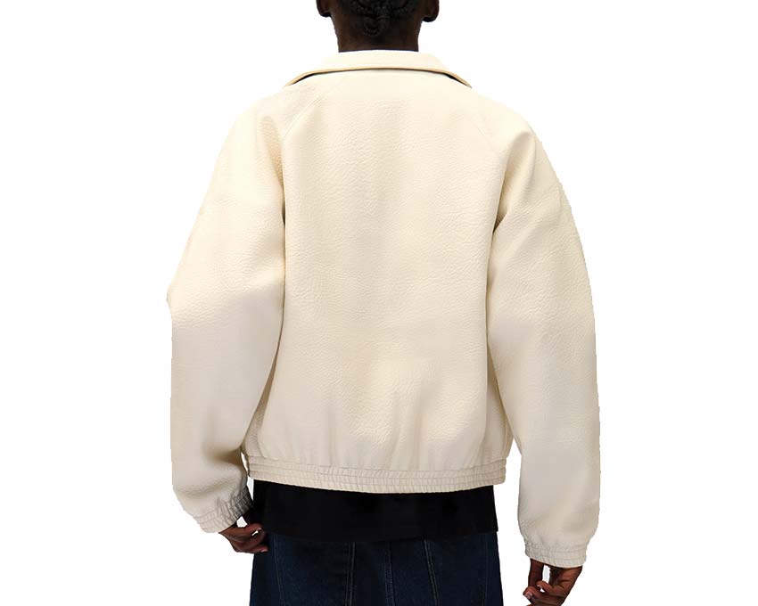 Arte Big Logo Leather Jacket "Cream"