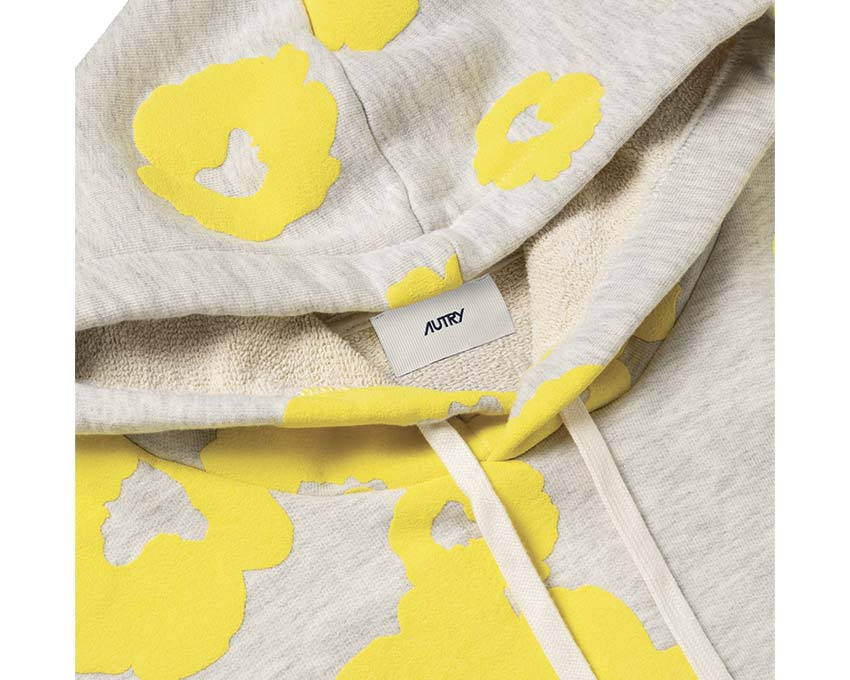 Autry Flowers Hoodie "Grey Yellow"