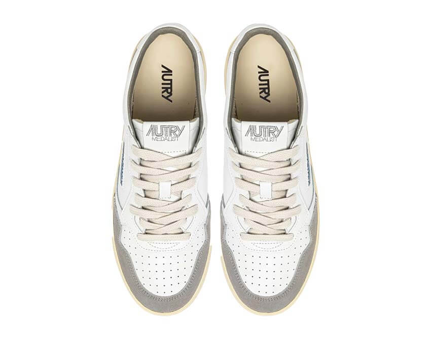 Autry Medalist Low W "White Grey"