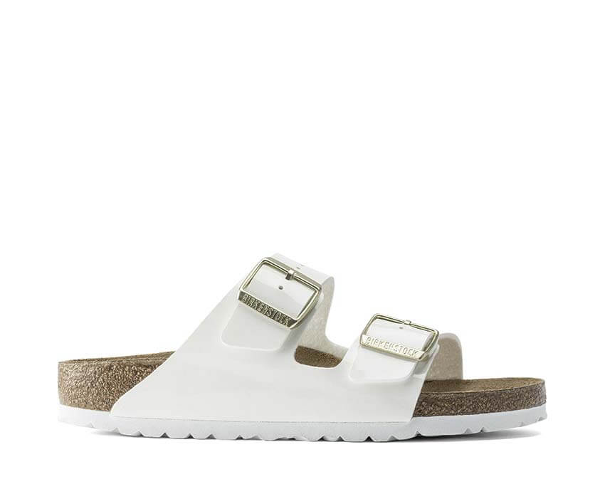 Birkenstock Arizona Birko-Flor "Patent White"