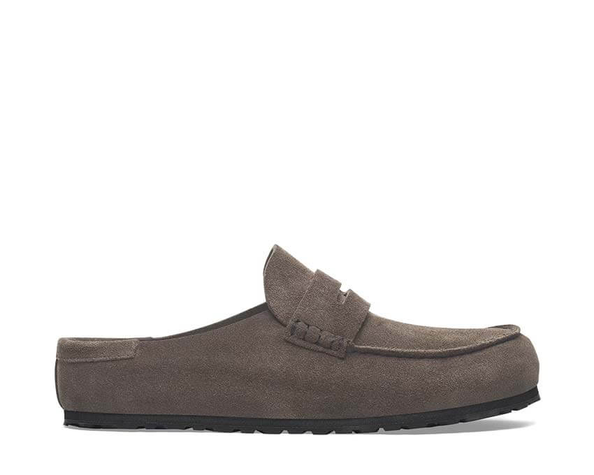 Birkenstock Naples Wrapped Suede Leather "Concrete Gray"