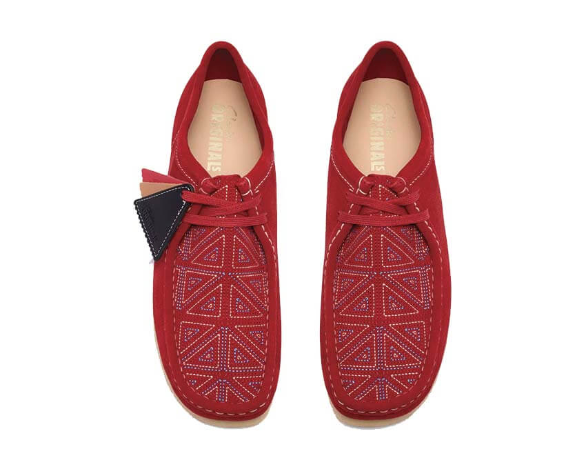 Clarks Wallabee "Red Interest"