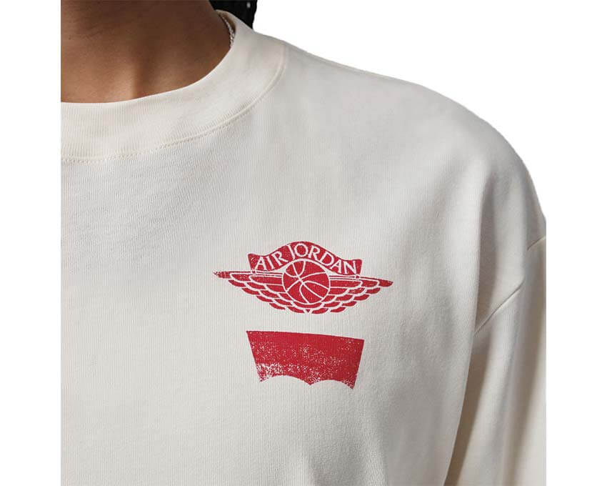 Jordan x Levi's® Long Sleeve T-Shirt "Pale Ivory"