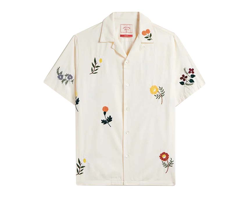 Portuguese Flannel Embroidery Flowers Shirt