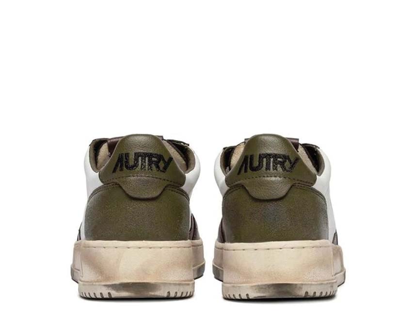 Autry Super Vintage Low "White Brown"