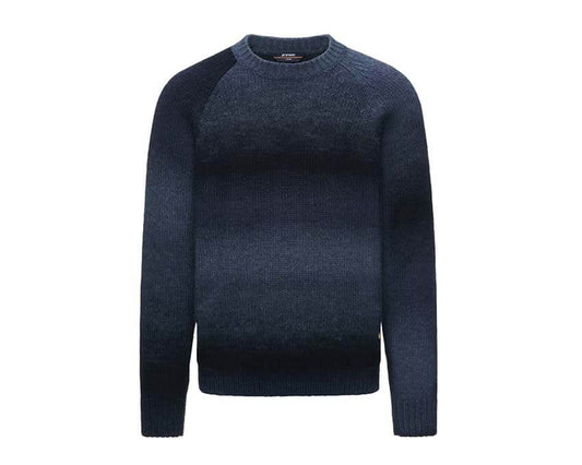 K-Way Valter Shaded Yarn Pullover "Blue Degrade"