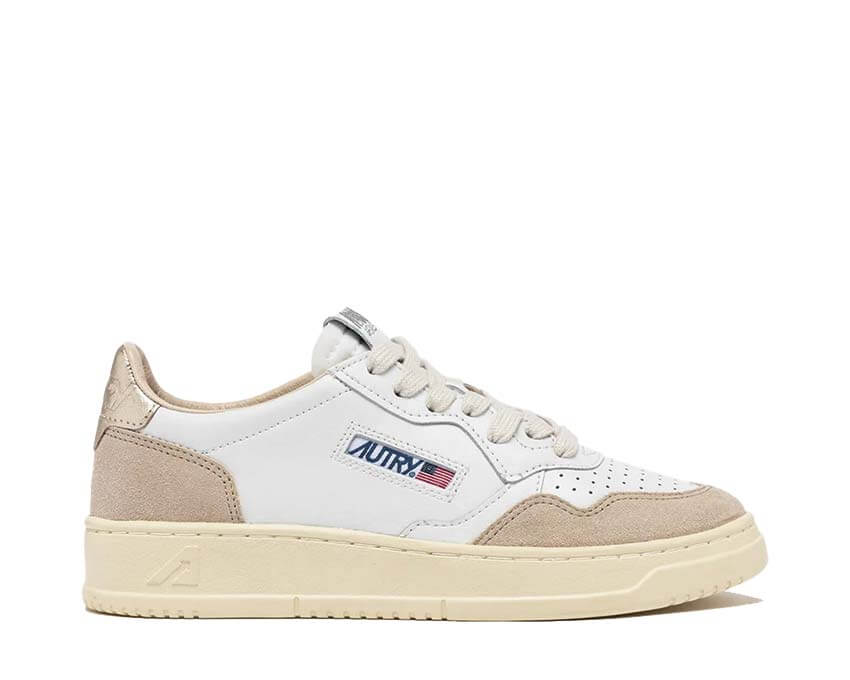 Autry Medalist Low W "White Gold Suede"