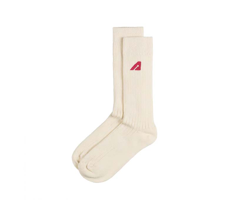 Autry Socks Knitted Cotton "Light Cream"