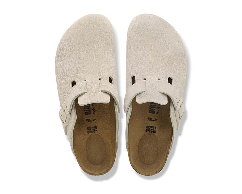 Birkenstock Boston Suede Leather "Oyster"