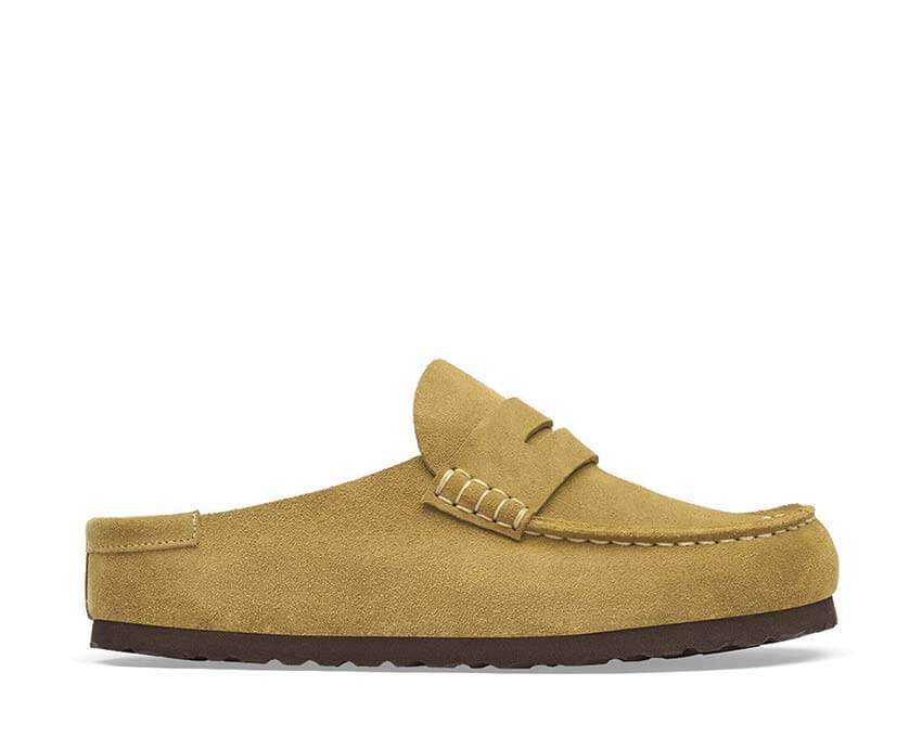 Birkenstock Naples Wrapped Suede Leather "Cork Brown"
