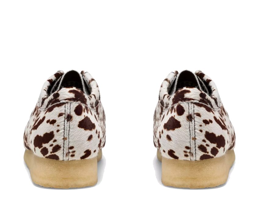 Clarks Wallabee "Brown Cow Print"