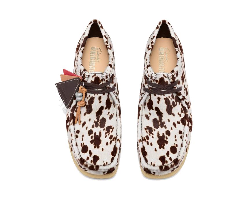 Clarks Wallabee "Brown Cow Print"