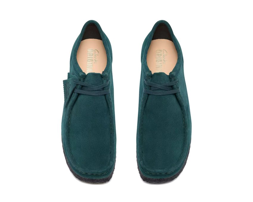 Clarks Wallabee  "Dark Teal Suede"