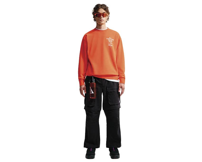 Nike ACG Tuff Fleece Crew Neck Dri-FIT Sweater "Safety Orange"