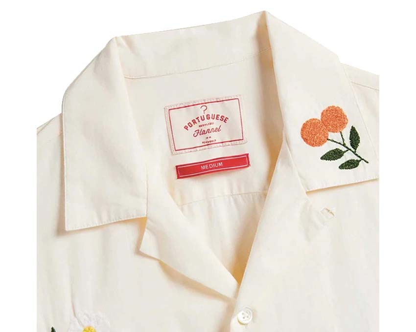 Portuguese Flannel Embroidery Flowers Shirt