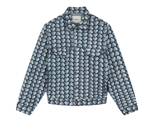 Arte Jean Allover Heart Jacket