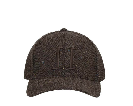 Les Deux Core Herringbone Baseball Cap "Molé Brown"