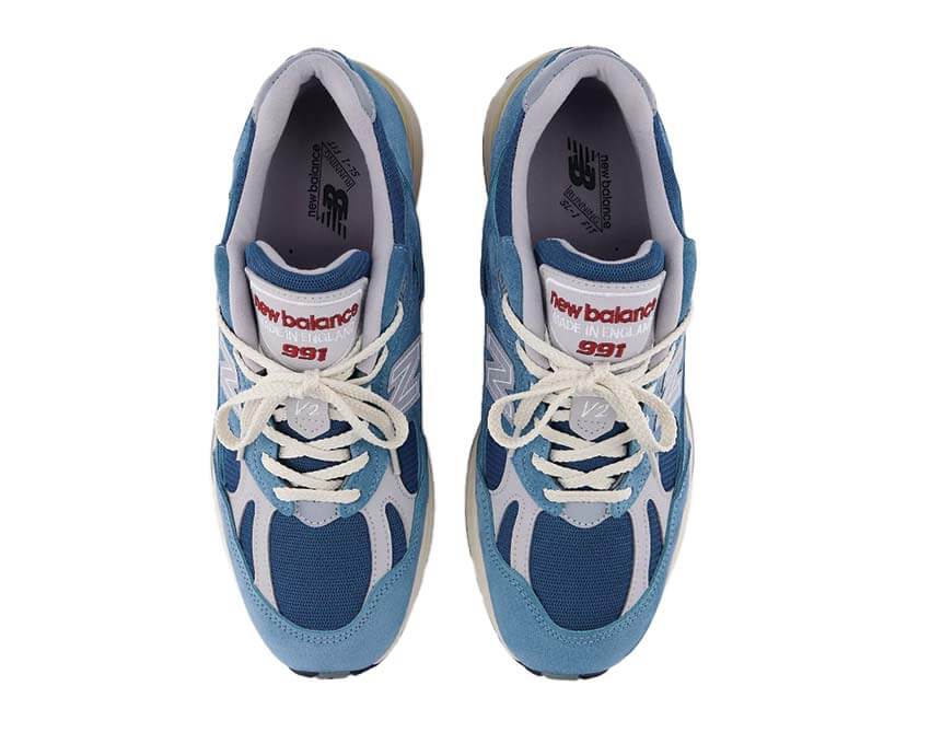 New Balance 991v2 Made in UK Vintage Sports "Bluesteel"