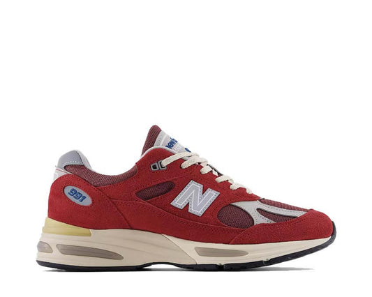 New Balance 991v2 Made in UK Vintage Sports "Karanda Red"